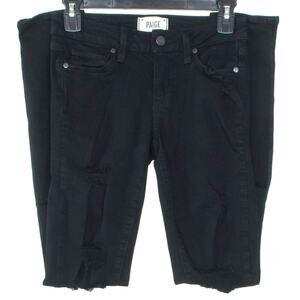 Paige Womens Jeans Verdugo Ultra Skinny Distressed Black 26 KX